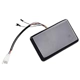 Vibsky 48V-72V Elektrisches Dreirad LED Tachoanzeige, Phasenlinien-Geschwindigkeitsanzeige für E-Bikes und Roller, 6-polige Schnittstelle, Schwarz