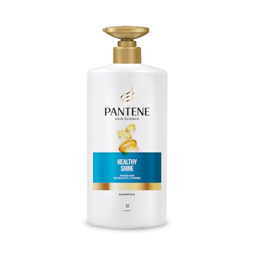 Image of Pantene Hair Science Healthy Shine Shampoo 650ml,with Pro-Vitamins & Vitamin E,makes hair so healthy for shiny hair,for all hair types, shampoo for women & men, shampoo for healthy hair