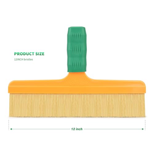 Image of FOSHIO Brush Wrap Tool, 12 inch Professional Soft Boar Hair Bristle Car Detailing Brush with Rubber Handle for Vinyl Wrapping, Cleaning Interiors & Exteriors Car Wash & Window Tint Brush Tool