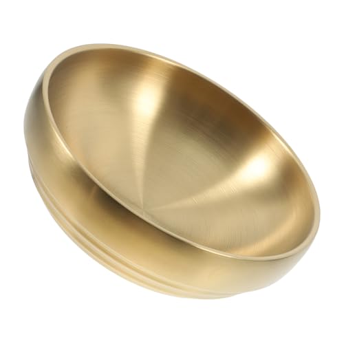 MUCKLILY Versatile Stainless Steel Serving Bowl for Ramen Rice Soup Easy to Clean Modern Office