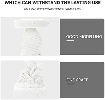 Uonlytech 1pc Candlestick Simple Candle Holder Tealight Holder Decorative Seahorse Candle Holder Decorative Candle Nautical Candle Holder Christmas Tea Light Holder Grace White Pillar Resin