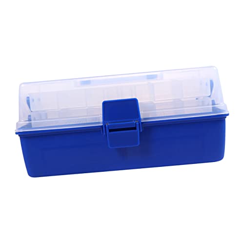 BESPORTBLE Caja 3 Caja de cebo caja de señuelos anzuelos de pesca señuelos de pesca arriba pesca giratoria exterior cajas organizadoras estuche para accesorios de pesca el plastico Blue