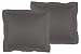 La Vie Moderne Premium 1800 Thread Count Microfiber Euro Shams (26 x 26 inch) | Set of 2 | Gray