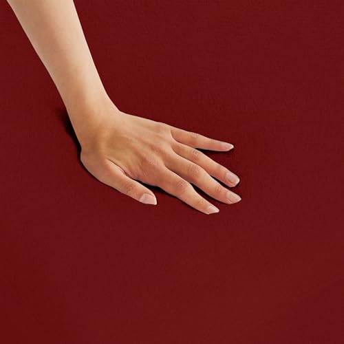 Image of Mattress Protector Single Bed (78x36 inch)| 100% Waterproof Mattress Cover for Single Bed |Dustproof Soft Terry Cotton, Hypoallergenic & Breathable Fitted Elastic Mattress Cover- Maroon