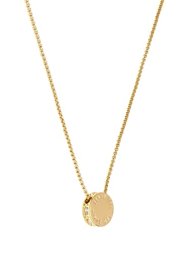 Ted Baker Sebille Sparkle Dot Pendant Necklace For Women (Gold Tone/Crystal)