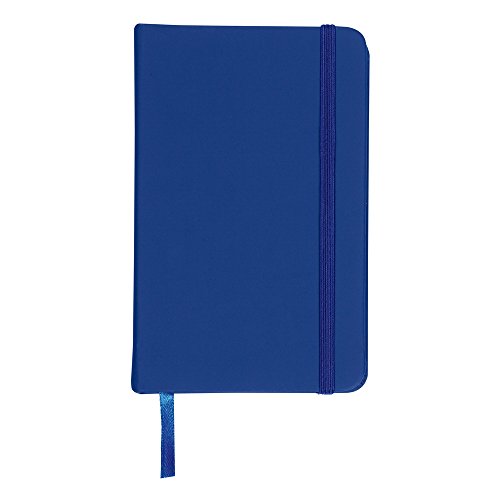 eBuyGB A4 Coloured Hardback Lined Paper Notebook, Blue, Pack of 1