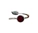 Recycled Vintage Red 1940's Beer Bottle Sterling Silver Leaf Botanical Collection Ring