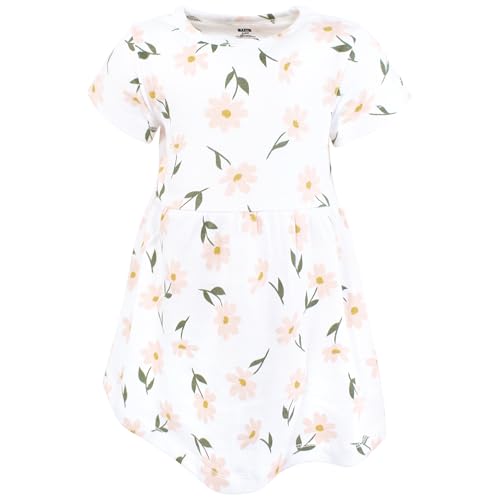 Image of Hudson Baby Girls' Cotton Dress and Cardigan Set