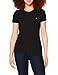 Produktbild Tommy Hilfiger Damen Heritage Crew Neck Tee T Shirt, Schwarz (Masters Black 017), XXL EU