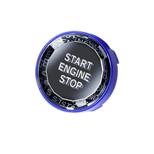 Couvercle du bouton de démarrage et d'arrêt du moteur bleu haute finition E90 E60