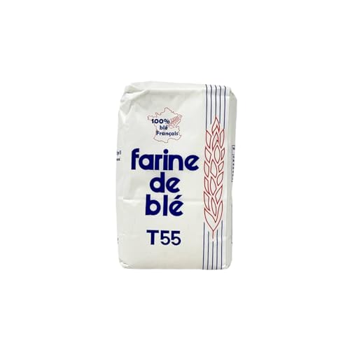 Farine de Blé T55 – Lot 10 Paquets x 1 kg | Farine Blanche Polyvalente...