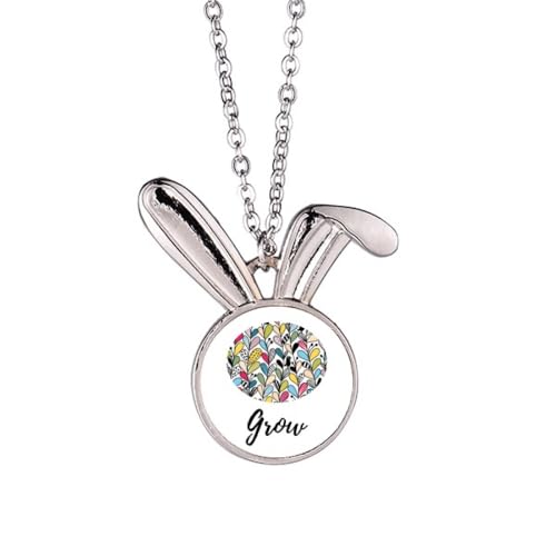 Collier lapin en cœur pendentif ras de cou femme tendance