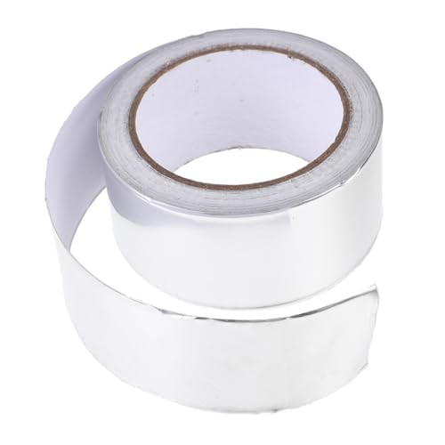 NOLITOY 1 rollo Cinta Aislante de Aluminio Cinta Térmica de Alta Temperatura para Aislamiento y Sellado para Calefacción por Suelo y Uso Eléctrico Resistente al Agua y Fugas de