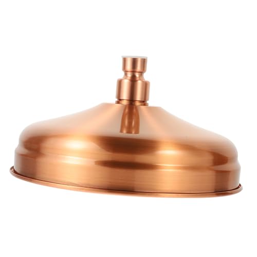 Cabezal de ducha de cobre antiguo con boquilla de silicona, fácil instalación, rociador de ducha de lluvia para baño, accesorio moderno de baño