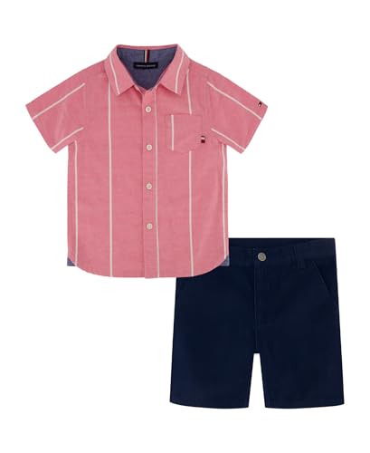 Tommy Hilfiger boys 2pc Shirt Short Set
