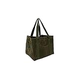 UJack(ユージャック) 薪バッグ 薪ケース 防水 パラフィン 加工 帆布 オリーブ 大容量収納 汎用バッグ