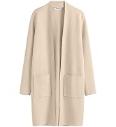 ANRABESS Cardigan Sweater for Women Casual 2023 Fall Fashion Clothes Classy Long Sleeve Open Fron...