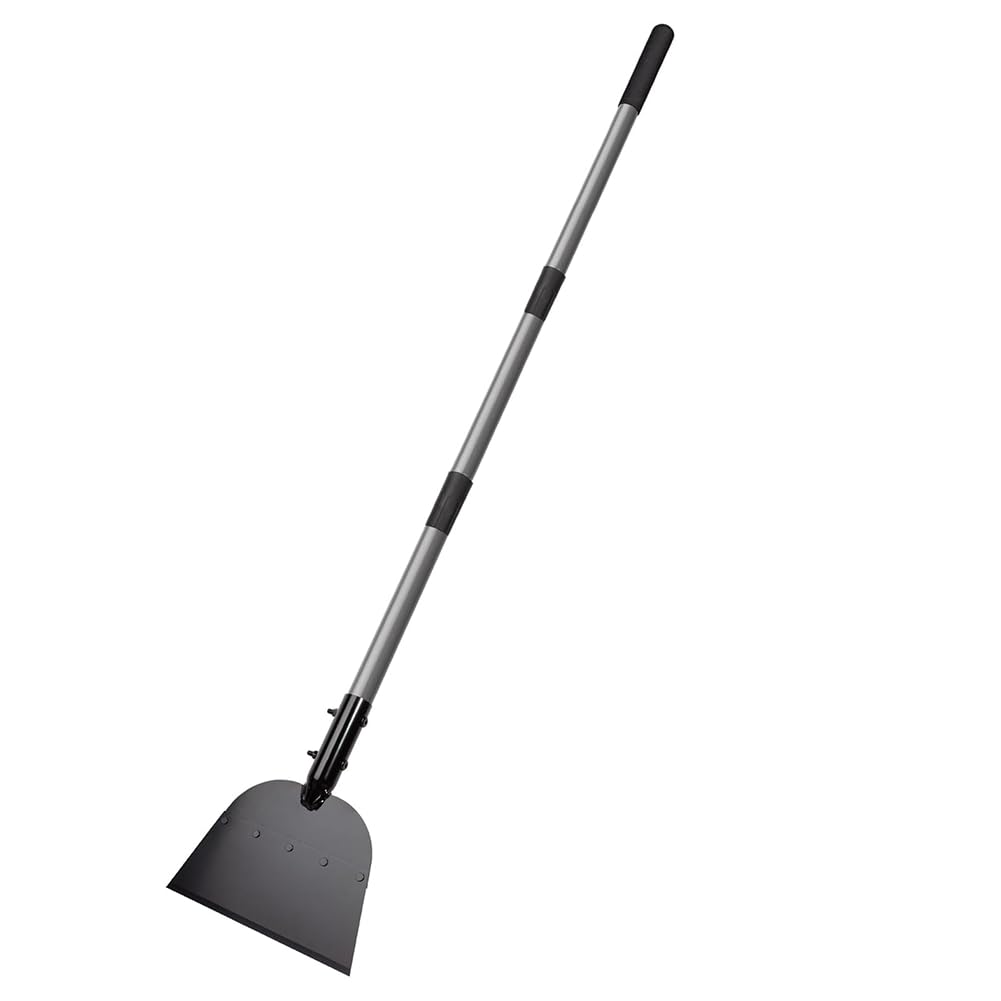 Ehwisbe Heavy Duty Floor Scraper& Ice Flat Shovel 54", Metal For Snow Shovel For Driveway Sidewalk Garden Deck, For Snow Ice