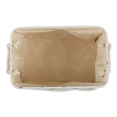 Bone Dry Pet Storage Collection Paw and Bone Print, Small Rectangle, 14x8x9, Gray - Image 3