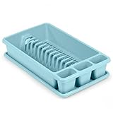 CABLEPELADO Escurreplato de plastico Mediano - 2 modulos - Bandeja Anti-Goteo -...