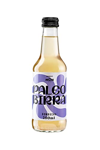 KOMBUTXA TE KOMBUCHA BEBIDA ECOLOGICA - Pack 12x250ml te fermentado bio organico bebida energetica sin azucar añadido quemagrasas (Pack 12ud Paleobirra)