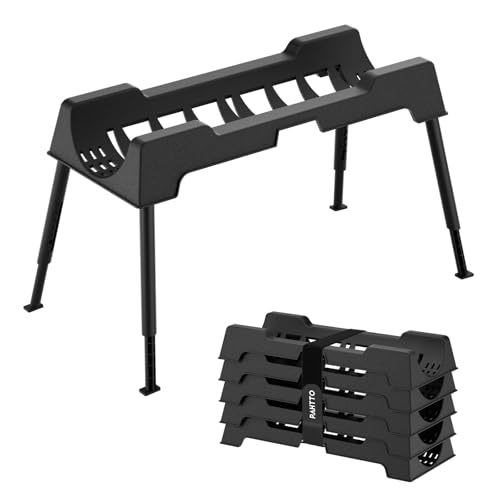 Image of PAHTTO RV Sewer Hose Support, 10FT Heavy-Duty Camper Waste Hose Holder with 5 Foldable Sections, Adjustable & Stable Waste Drainage Support with Strap, Stackable & Weather-Resistant (Patent Pending)