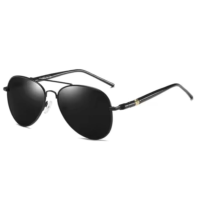 ARZONA Polarized sunglasses for men and Women Uv 400 Protection Aviator Shape Cooling Goggles Black Shade Sunglass Pack of 1-image-27