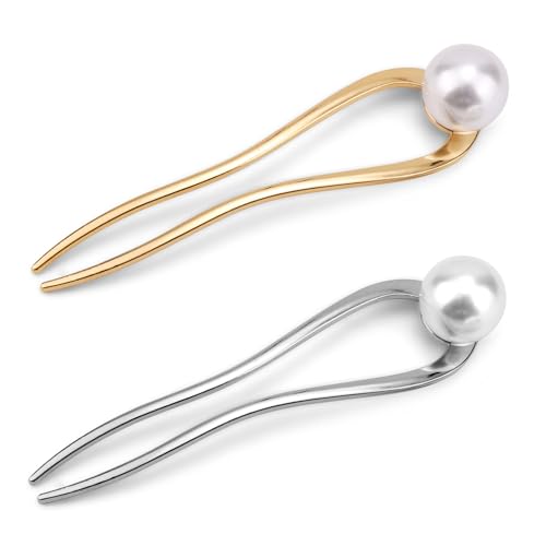 Épingles à cheveux françaises en métal pour chignon rapide au bureau et en soirée