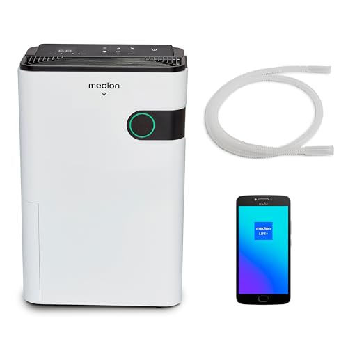 Deumidificatore MEDION con app e controllo vocale (serbatoio dell'acqua da 5L,...