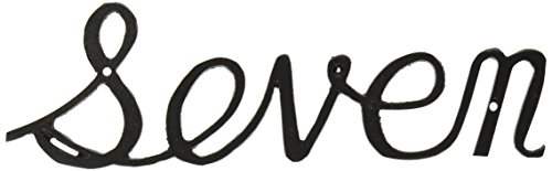 Montague Metal Products Small Script House Number, Seven