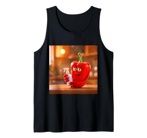 Fantasía pimienta spray cocina Camiseta sin Mangas