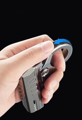 Encendedor de llama azul a prueba de viento recargable miniatura 6