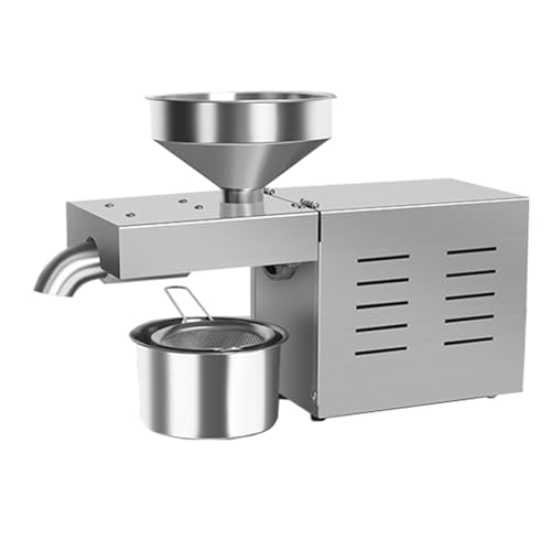 DOZPAL Pressa per Olio Commerciale da 1500 W Estrattore di Olio di Semi di pressa a Caldo Freddo in Acciaio Inossidabile 304 per Lino, Arachidi, ricino, Canapa, canola, Sesamo, Girasole