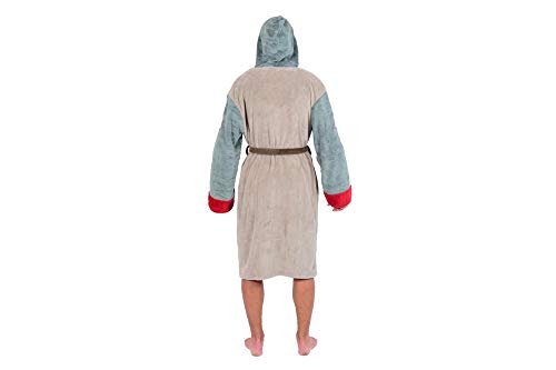 Star Wars Boba Fett Hooded Bathrobe for Men | Soft Plush Spa Robe for Adults | Lightweight Fleece Shower Robe With Belted Tie | One Size Fits Most Adults3