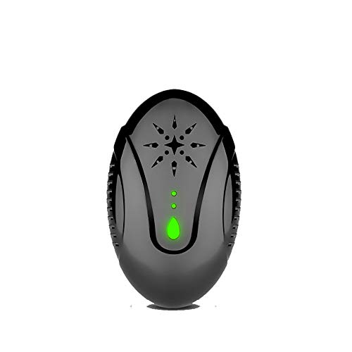 NHJBOX Mouse Pest Repeller Ultrasonic Automatic Switch Plug In Pest Control Spider Mice Repellent with Night Light for Rodents Mice Rats(10 Pack),Black