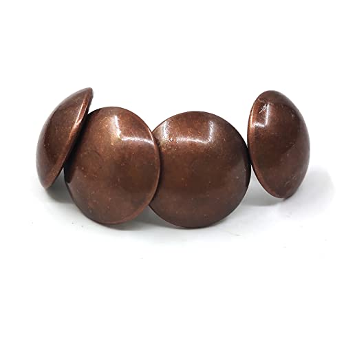 Zayi 3/4''(19Mm) Vintage Style Red Copper Upholstery Tacks, Furniture Nails, French Natural Thumb Tack Push Pin For Diy Wood Furniture Décor 100Pcs (3/4'', Red Copper) #TOP2