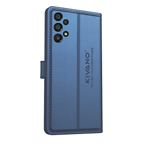 Image of KIVANO Samsung Galaxy A33 5G Flip Cover | Leather Finish | Inside Pockets & Inbuilt Stand | Shockproof Wallet Style Magnetic Closure Back Cover Case