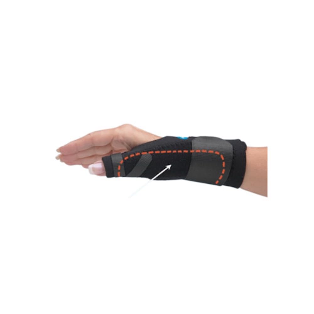 Comfort Cool Thumb Spica Brace, Available in 3 Wrist Splint Lengths. Moldable Rigid Thermoplastic Support Stay Fits Right or Left Hand. Arthritis, de Quervain’s, Carpal Tunnel, Tendinitis. Mid-SM/MED