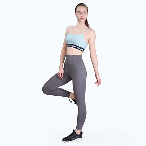 Image of HERSENSE Women's High Waisted Leggings with 2 Deep Pockets | Stretchable Activewear Tights for Gym, Yoga, Running & Workout | Comfortable Fit Black
