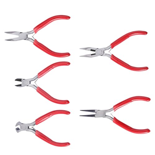 Kit Ferramentas Joalheiro Liga Com 5 Alicates Diferentes Conjunto Ferramentas Joias Profissionais Co