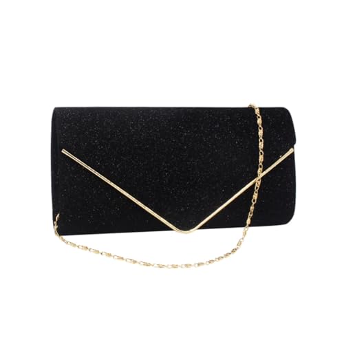 Sac de soirée noir pour femmes et pochette de cocktail tendance