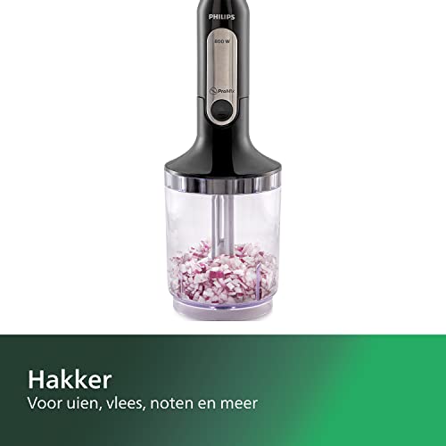 Philips Staafmixer - 800W, Whisk, Spiraalsnijder & Hakker, ProMix & SpeedTouch, Wit (HR2657/90) - Afbeelding 4