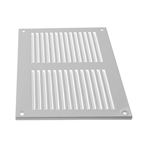 8" x 6" Inch / 200 x 150 mm White Air Vent Cover, Steel Return Air Grilles, for Ceiling and Sidewall, HVAC - Image 4