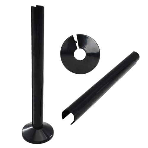 NAYAGOGO 4 pcs Radiator Pipe Covers & Collars Black Radiator Pipe Covers