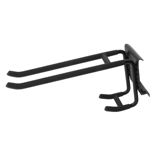 KONTONTY Heavy Duty Double-Layer Metal Garage Hooks for Power Tools and Garden Tools Hanging, Wall Mount Utility Storage Organizer for Ladder, Bike, Hose in Warehouse and Outdoor