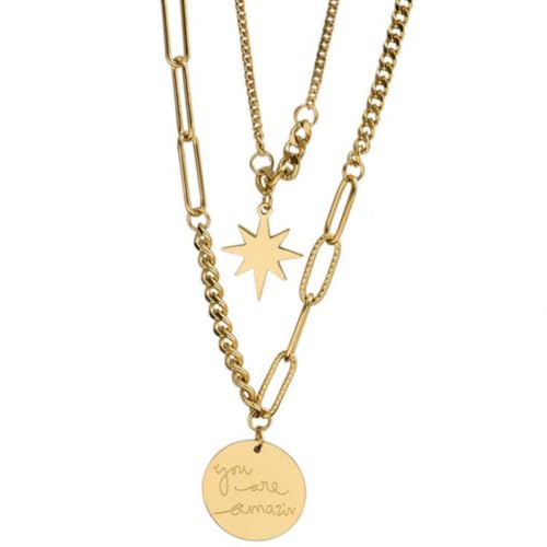 Collier ras-du-cou pendentif étoile Hip Hop, le cadeau Street idéal pour elle
