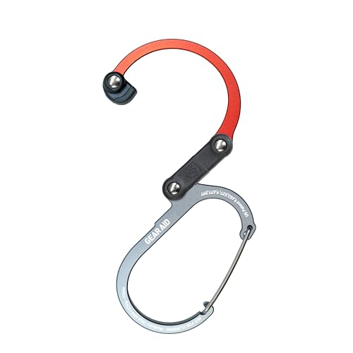 Image of GEAR AID HEROCLIP 360 Swivel Carabiner Gear Clip and Hook (Medium) for Camping, Backpack, Suitcases and Garage Organization
