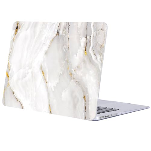 Funda MacBook Pro 15 A1707 A1990 de plástico rígido protector málmol blanco