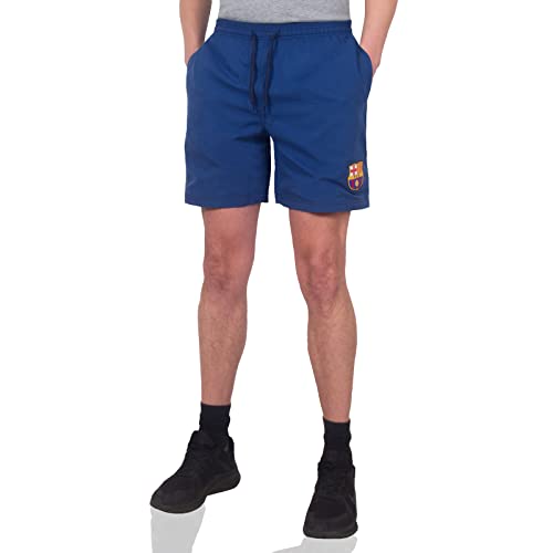 FC Barcelona Officiel - Short de Football - Polyester - Homme - Bleu - L