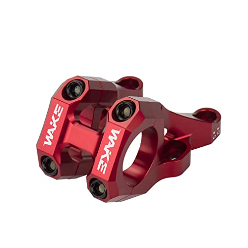 Cysky Direct Mount Stem 31.8Mm Clamp, One- Piece Construction Lightweight Design For Dual Crown Forks (Red) #TOP8
